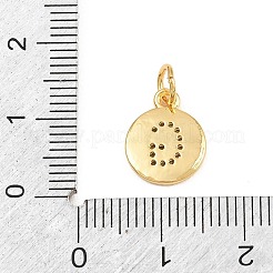 Breloques en laiton zircon cubique transparent&nbsp;CU-CBA56CE-12G-G