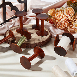 Bobines en bois rétro&nbsp;WOOD-WH0029-56