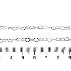 Collane in ottone collana a cuore&nbsp;NJEW-A042-10P