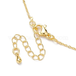 Collane con ciondolo in conchiglia naturale e ottone&nbsp;NJEW-JN04890-01