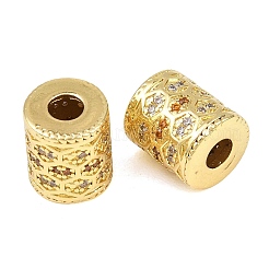 Stagioni calcistiche ottone micro pavé zirconi cubici perline europee&nbsp;KK-D109-09C-G