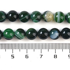 Chapelets de perles en agate à rayures naturelles/agates à bandes&nbsp;G-Z060-A01-B27