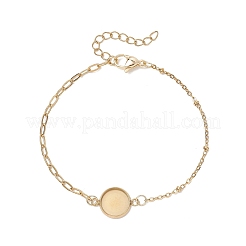 Herstellung von Satellitenkettenarmbändern aus Büroklammerketten aus Edelstahl 304&nbsp;BJEW-JB13071-01