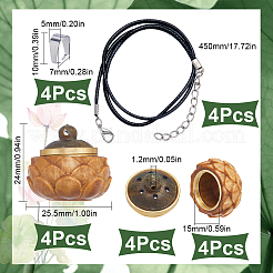 DIY-Set zur Herstellung einer Medaillonkette&nbsp;WOOD-SC0001-58A