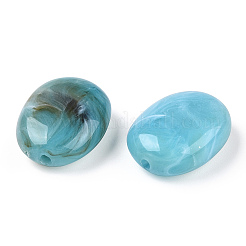 Nachahmung Edelstein oval Acryl-Perlen&nbsp;OACR-R047-13