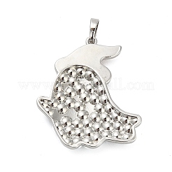 Pendentifs en laiton émaillé d'Halloween&nbsp;KK-F915-02B-P