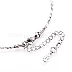 1.2 mm Boston-Gliederkette aus 304 Edelstahl&nbsp;NJEW-N058-08P