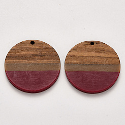 Colgantes de resina y madera de nogal&nbsp;RESI-S384-009A-A