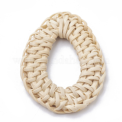 Anelli di maglia intrecciati a mano canna / rattan&nbsp;X-WOVE-Q075-18