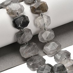 Naturtrüben Quarzperlen Stränge&nbsp;G-H078-B17-01