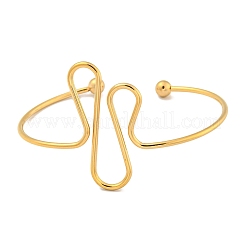 Braccialetti polsino in acciaio inossidabile placcato ionico (ip) 304&nbsp;BJEW-P331-21G