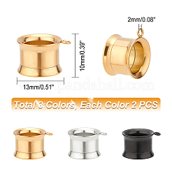 6 pieza de 3 colores de acero inoxidable 316&nbsp;STAS-UN0034-11B