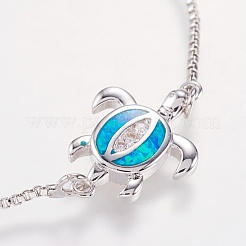 Pulseras bolo de latón ajustables&nbsp;BJEW-I240-01P-02
