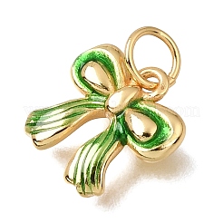 Pendentifs d'émail en laiton &nbsp;KK-G605-11G-02