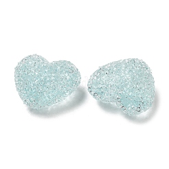 Drusy Herz Harz Strass Perlen&nbsp;X-RESI-C038-01