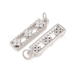 Pendentifs avec zircon cubiques à micro-pavés en laiton&nbsp;KK-Z146-30P