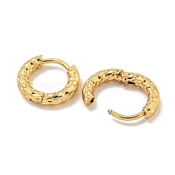 Pendientes de aro de acero inoxidable 202 con revestimiento al vacío de PVD&nbsp;EJEW-H003-45G