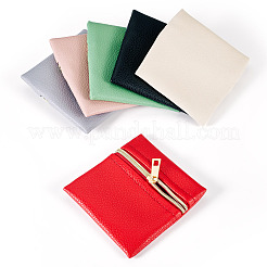 6 sac à fermeture éclair pour le rangement des bijoux en similicuir&nbsp;ABAG-TA0001-66A