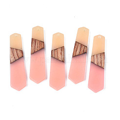 Colgantes de resina y madera de nogal&nbsp;RESI-N025-020