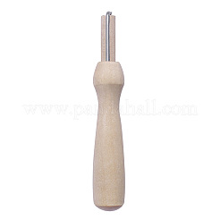 Juego de herramientas de aguja de punzón de costura de bordado de madera&nbsp;DOLL-PW0003-058