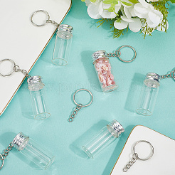 10 Stück Schlüsselanhänger aus Glasflasche&nbsp;KEYC-SC0001-56