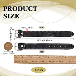 Schwarze PU-Leder-Starp-Gürtel-Accessoires&nbsp;PURS-WH0009-002P