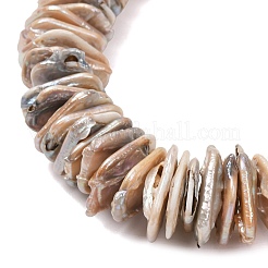 Fili di perle di perline keshi barocche naturali&nbsp;PEAR-S018-05D-01