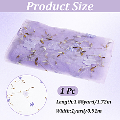 1 Yard Polyester-Seidennetz-Rüschenrandbesatz&nbsp;DIY-CY0002-80A