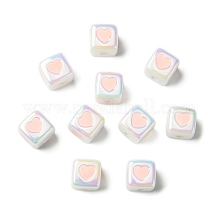 10 pz perle di smalto acrilico opaco&nbsp;ACRC-FS0001-02G