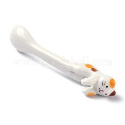 Cuillères à suspendre en porcelaine pour animaux de chat&nbsp;AJEW-A029-01B