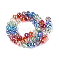Chapelets de perles en verre transparent électrolytique&nbsp;EGLA-N022-17A-C01