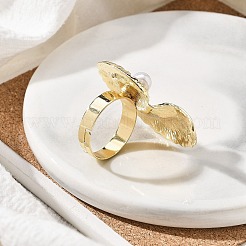 Verstellbare Ringe aus Conch-Legierung für Damen&nbsp;RJEW-B108-03KCG