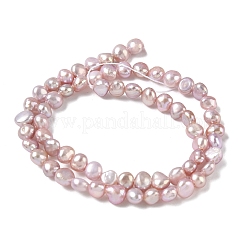 Fili di perle di perle d'acqua dolce coltivate naturali&nbsp;PEAR-C004-21C