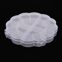 Scatola portaoggetti in plastica trasparente a forma di girasole&nbsp;CON-YWC0003-01