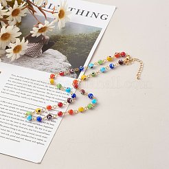 Collana con ciondolo a catena in ottone&nbsp;NJEW-JN03538