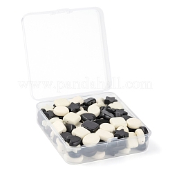 120pcs 12 perles de bois naturel peintes de style&nbsp;WOOD-LS0001-36