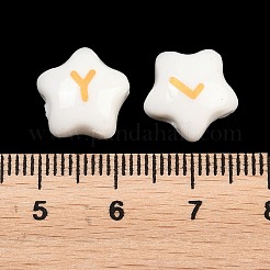 Perline porcellana stampato fatto a mano&nbsp;PORC-T136-01E