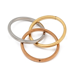 Anillos de dedo entrelazados de acero inoxidable 201 con forma de trinidad&nbsp;FS-WG6776A-02