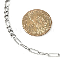 4.5mm 04 Edelstahl Figaro Kette Büroklammer Kette Halsketten&nbsp;NJEW-JN05576