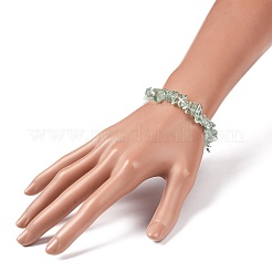 Braccialetti elastici con perline di vetro chip unisex&nbsp;BJEW-S143-48-1