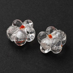 Argent à la main feuille perles de verre au chalumeau&nbsp;FOIL-T001-02M