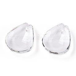 Perle di petali di vetro trasparente&nbsp;GLAA-N001-08