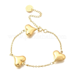 304 Edelstahl-Gliederarmbänder für Damen&nbsp;BJEW-P354-01A-G