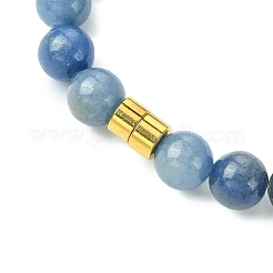 Stretch-Armbänder aus natürlichen blauen Aventurinperlen für Frauen und Männer&nbsp;BJEW-JB11350