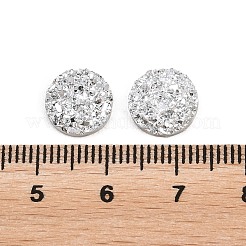 Harzimitat Druzy Quarz Cabochons&nbsp;RESI-E013-03F-10MM-1