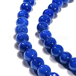 Chapelets de perles rondes en jade de Mashan naturelle&nbsp;X-G-D263-6mm-XS08