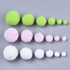 Diy Puppe Handwerk Polyester hoch-elastischen Pom Pom Ball&nbsp;AJEW-R093-01-C09