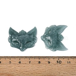 Anhänger aus geschnitztem natürlichem Myanmar-Jade&nbsp;G-T143-38A