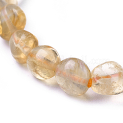 Braccialetti naturali citrino perline&nbsp;LS-BJEW-K213-62