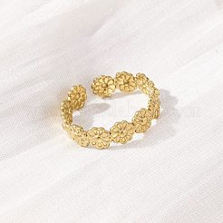 Anello aperto in acciaio inossidabile 304 per donna&nbsp;RJEW-Z083-01G